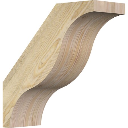 Ekena Millwork 6"W x 16"D x 16"H Funston Rough Sawn Knee Brace, Douglas Fir BRC06X16X16FST00RDF